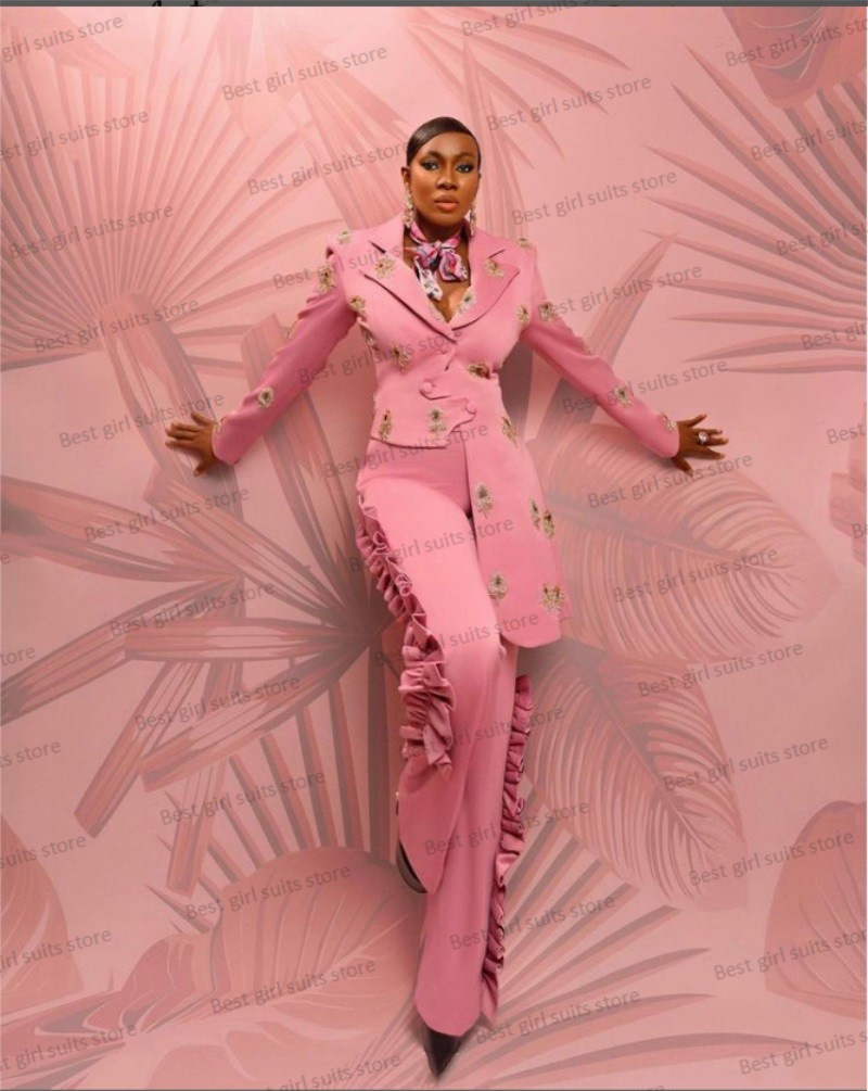 Pink Wedding Women Suit Set Bl - Women'S Formal Wear Wedding 评论和价格