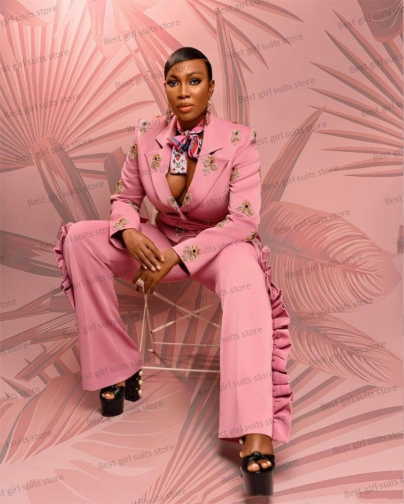 Pink Wedding Women Suit Set Bl - Women'S Formal Wear Wedding 评论和价格