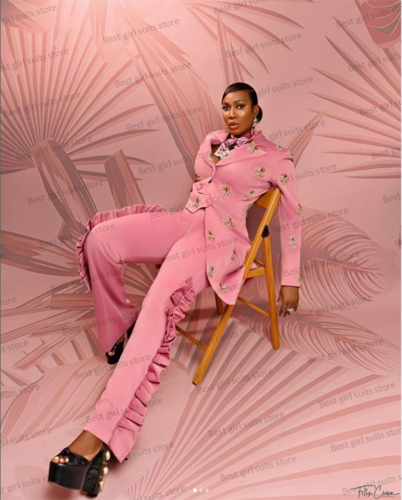 Pink Wedding Women Suit Set Bl - Women'S Formal Wear Wedding 评论和价格