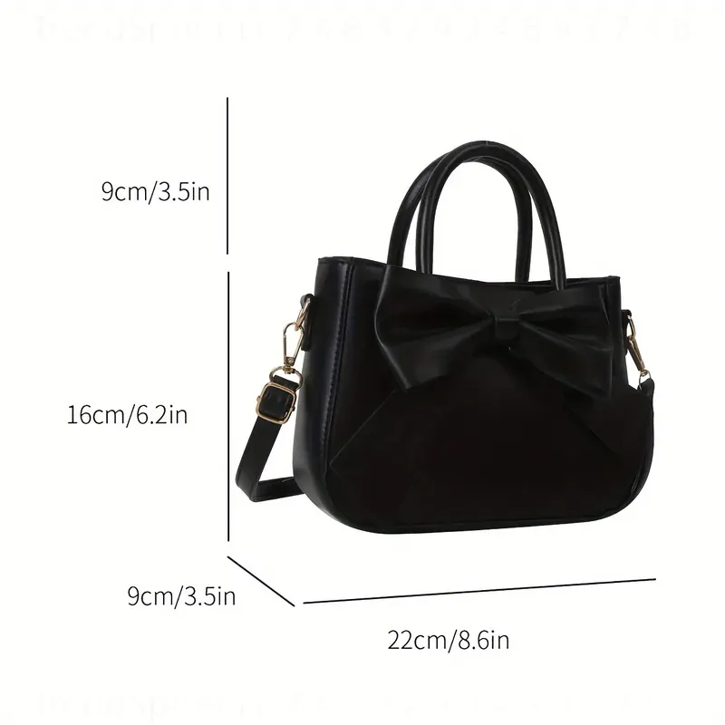 Elegant Black Bow Handbag for  - Women'S Work Fashion 评论和价格