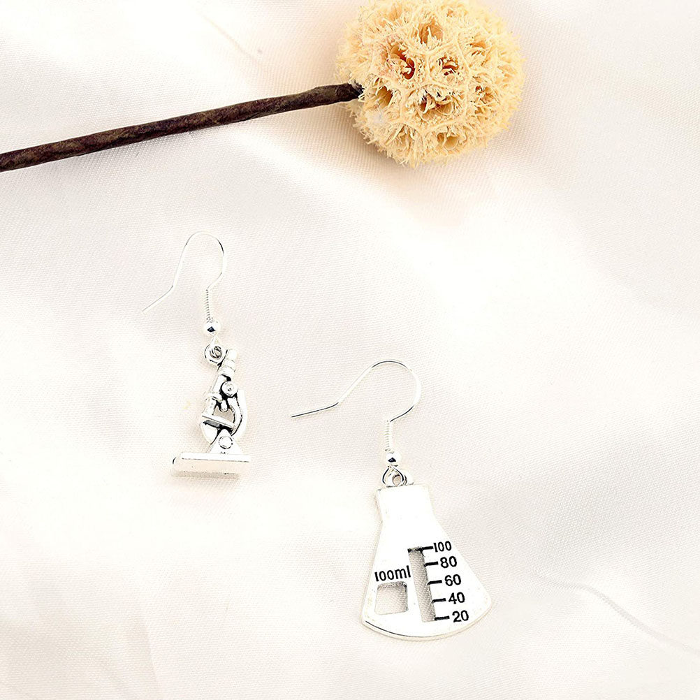 1Pair Microscope Earrings Wome - Unique Women'S Formal Wear 评论和价格