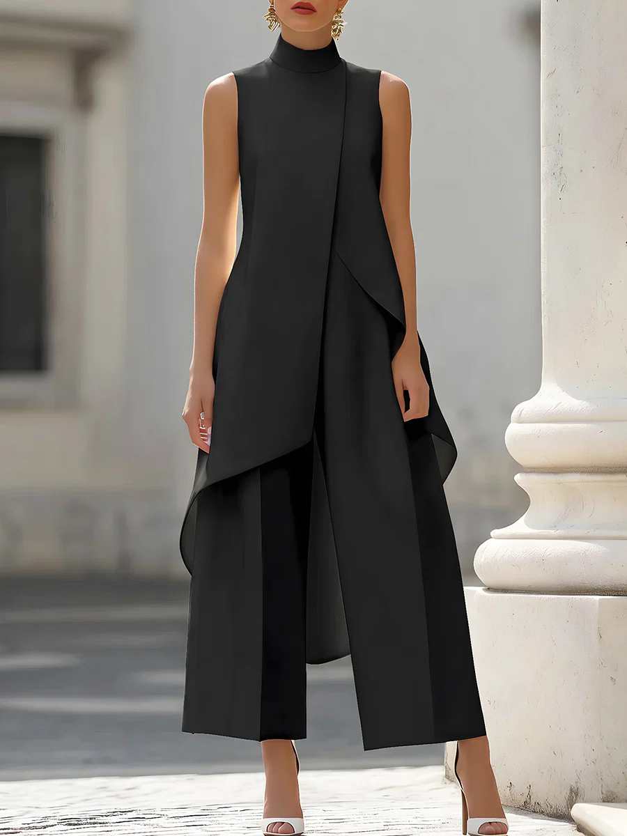 Sleeveless High Neck Asymmetri - Women'S Formal Wear Wedding 评论和价格