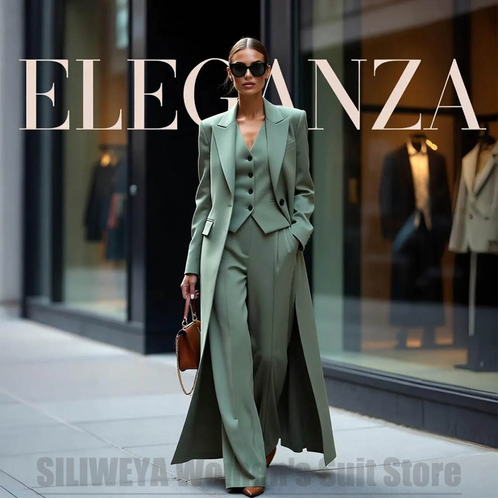 Chic Women's Suit Set Three Pi - Women Formal Wear Vest 评论和价格