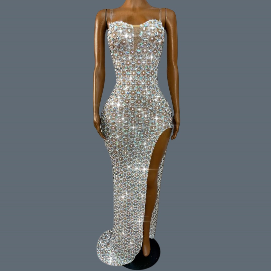 Formal Strapless High Side Sli - Women Formal Wear Photoshoot 评论和价格