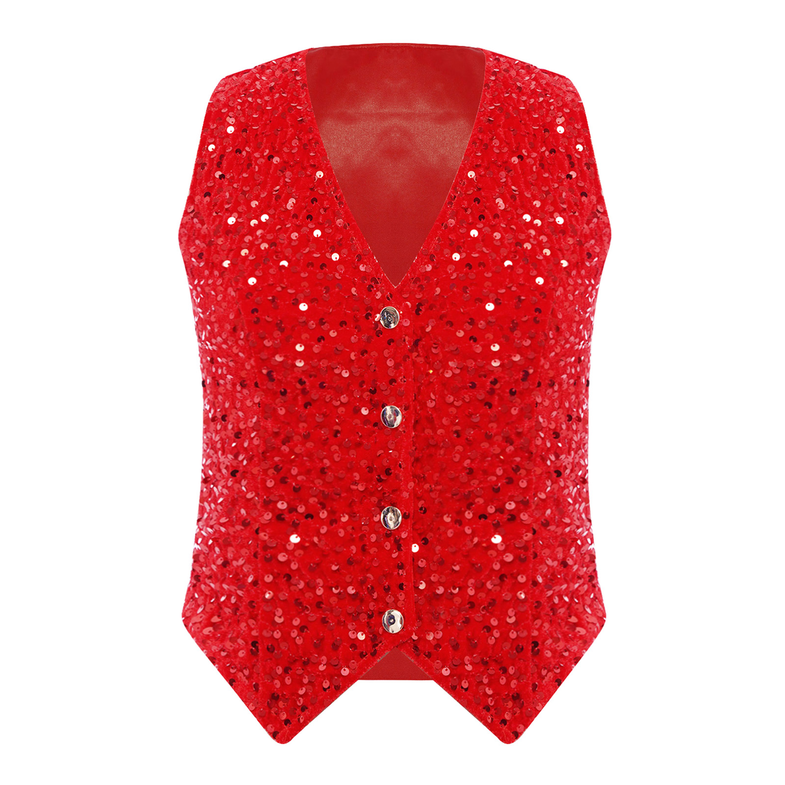 Women Shiny Sequins Vest Chris - Women Formal Wear Vest 评论和价格