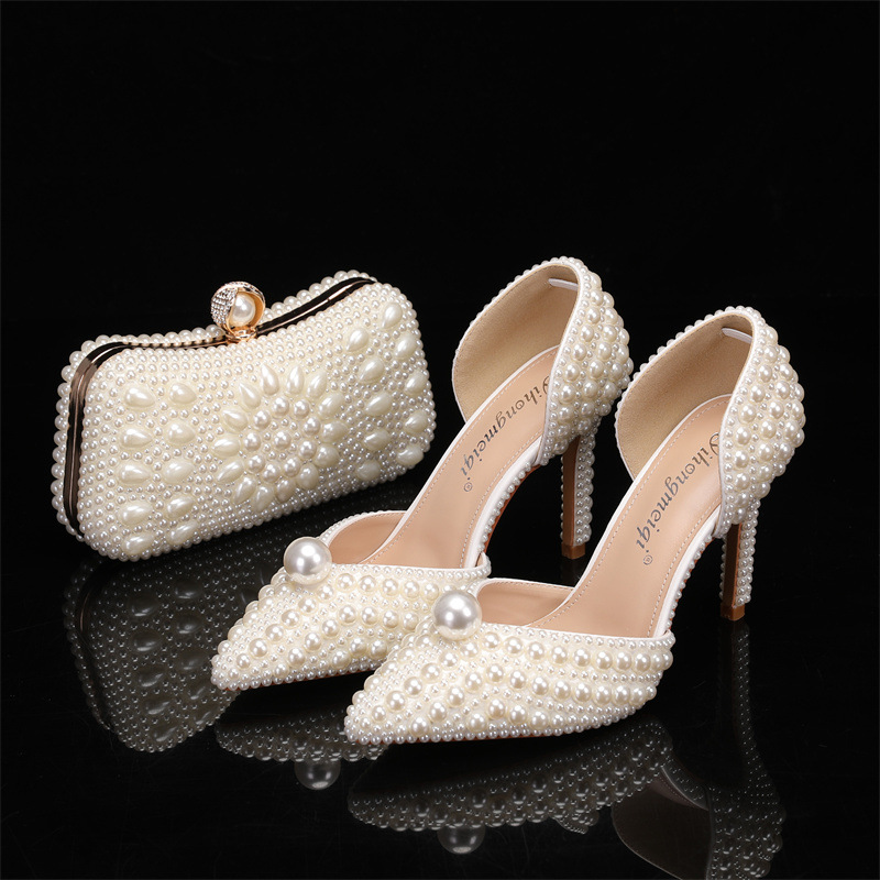Bag and Shoe Set for Women Pea - Women Formal Wear For Wedding 评论和价格