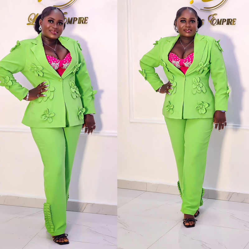Plus Size Green Women Blazer S - Women'S Formal Wear Plus Size 评论和价格