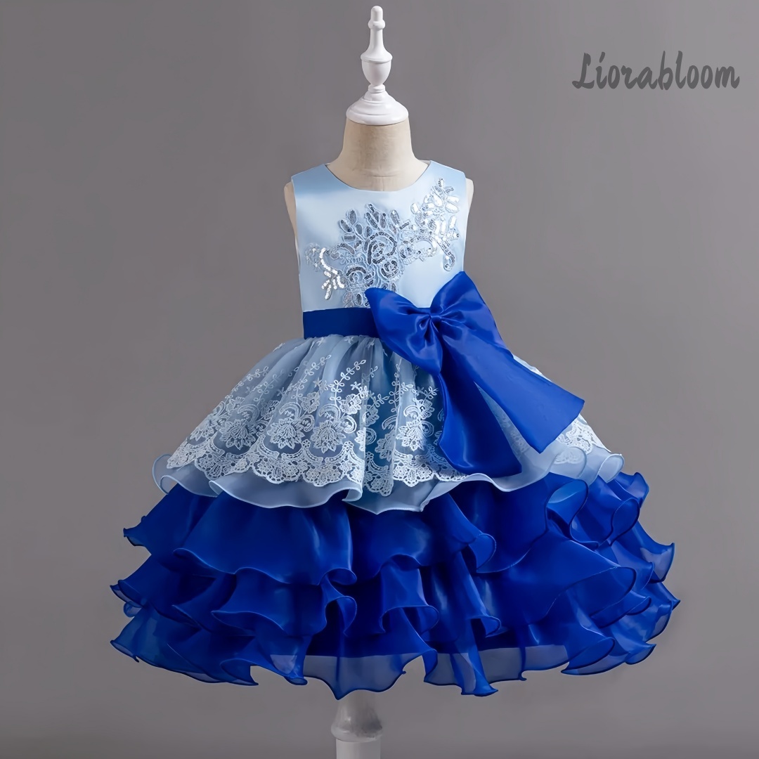 Girls' Dress With Large Bow Sl - Women Formal Wear Dress 评论和价格