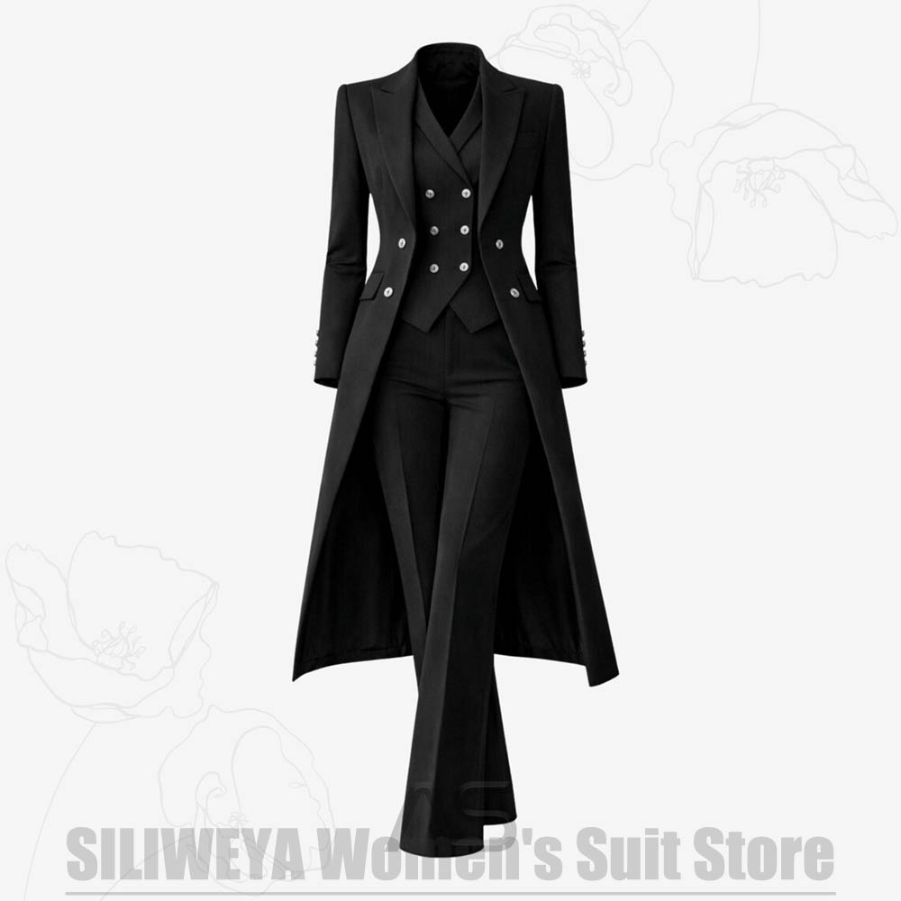 Women's Suit 3 Piece Double Br - Women'S Formal Wear Wedding 评论和价格