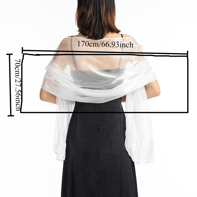 Elegant Solid Color Shawl for  - Women Formal Wear Dress 评论和价格