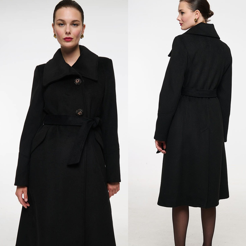 Vintage Black Stand Collar Wom - Women'S Formal Wear Plus Size 评论和价格