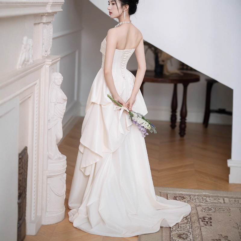 French Strapless Bride Engagem - Women'S Formal Wear Wedding 评论和价格