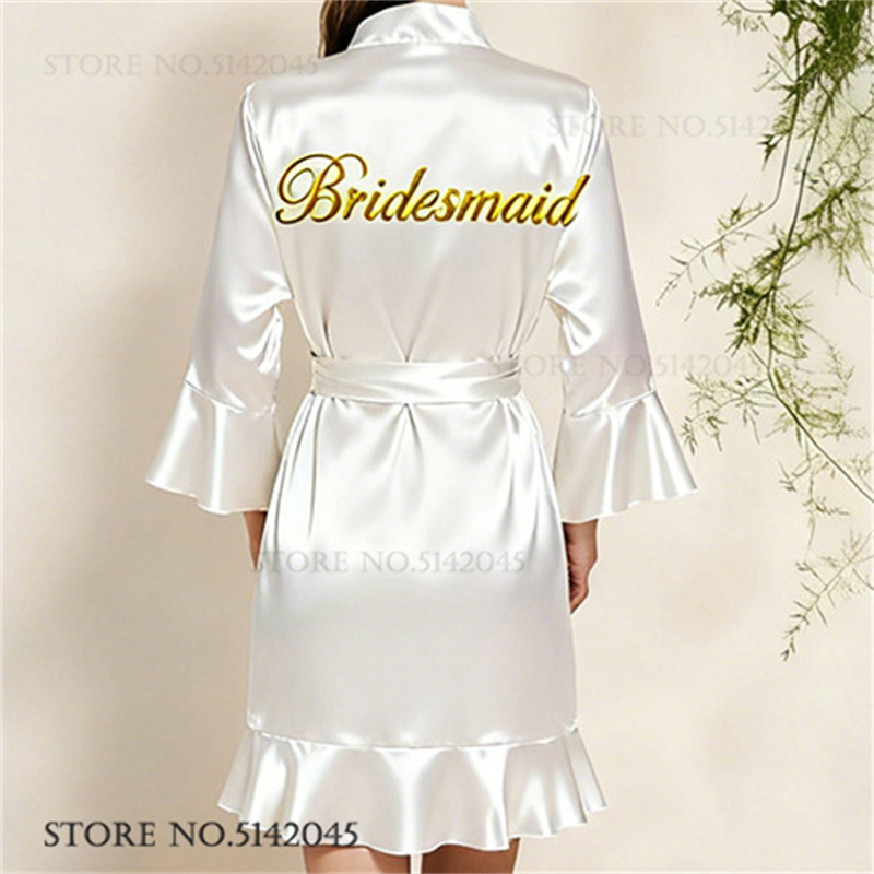 Silk Satin White Wedding Robe  - Women'S Formal Wear Wedding 评论和价格