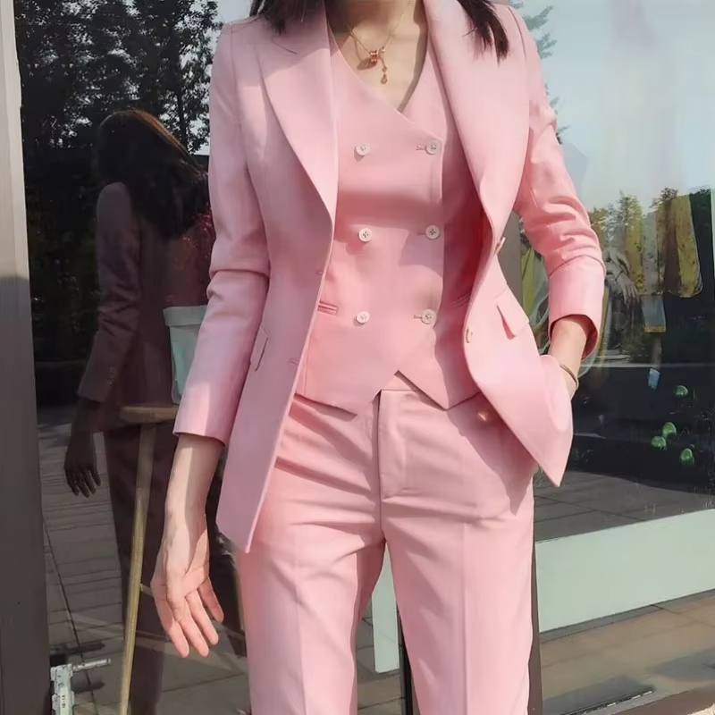 Fashion Luxury Women Suit 3 Pi - Women Formal Wear Vest 评论和价格
