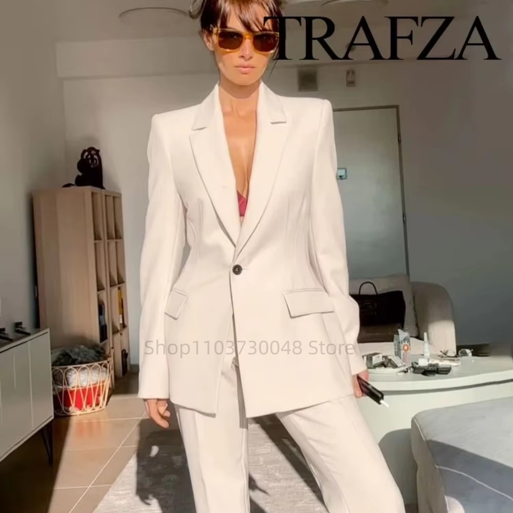 Fashion Office Ladies Blazer a - Women'S Formal Wear Pants Suit 评论和价格